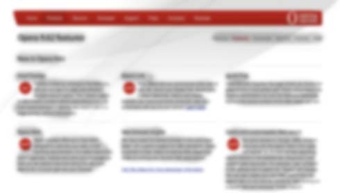 Operas website blurred