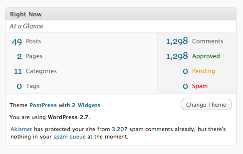 My version of the right now box