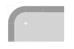 good rounded corner with center