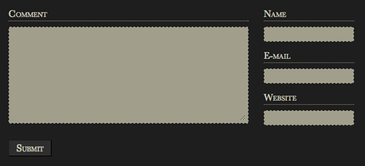 another comment form