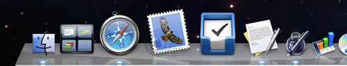 a typical os x dock