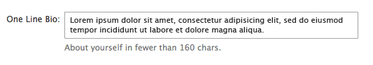 Twitter new bio