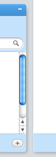 OS scrollbar