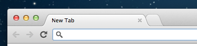 Chrome's labelless new tab button turned into a tab